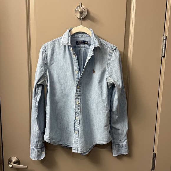 HP! 🎉💕 Polo Ralph Lauren Chambray Shirt - Picture 2 of 5